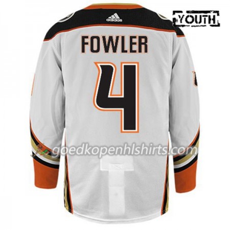 Anaheim Ducks CAM FOWLER 4 Adidas Wit Authentic Shirt - Kinderen